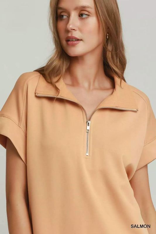 Half Zip LuxeKnit Pullover with Scalloped Edge Hem d9b9c29f-b5fd-4c06-9ac2-0f987e5eec4b-Max-Origin