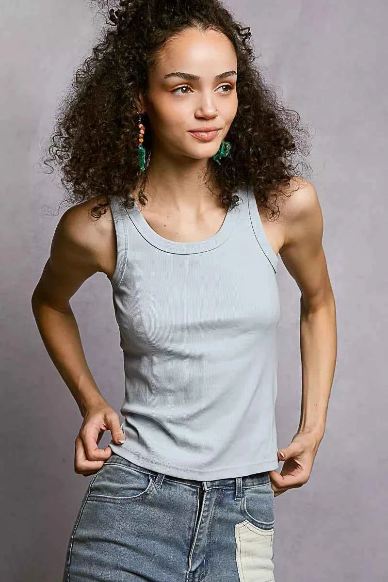 POL Round Neck Ribbed Tank d9cbe117-6d88-4ee2-baea-b63b9b1d16ac-Max-Origin
