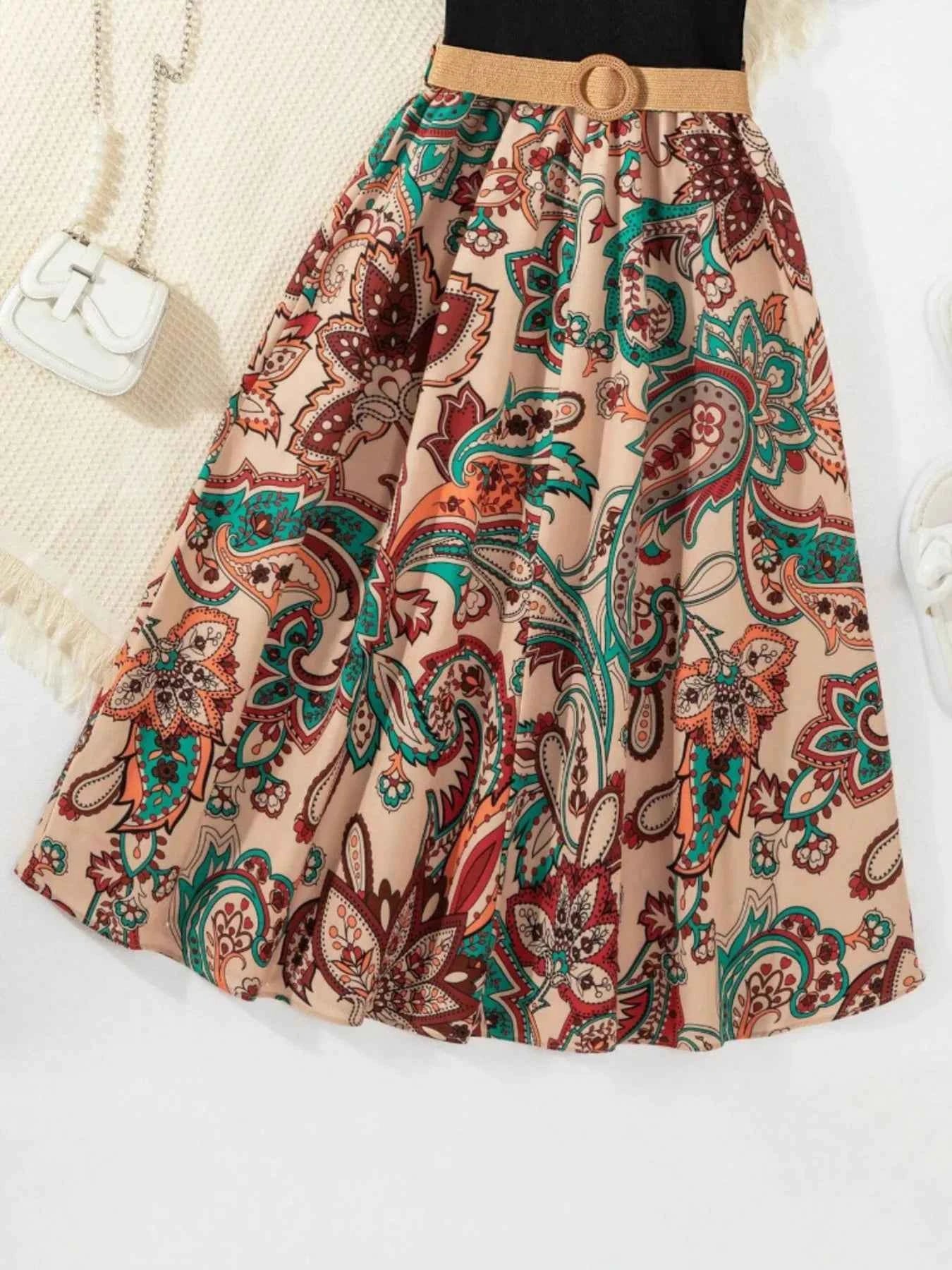 Children's Printed Short Sleeve Dress d9de0e0816ad42f487ade05f56e0078b-Max-Origin