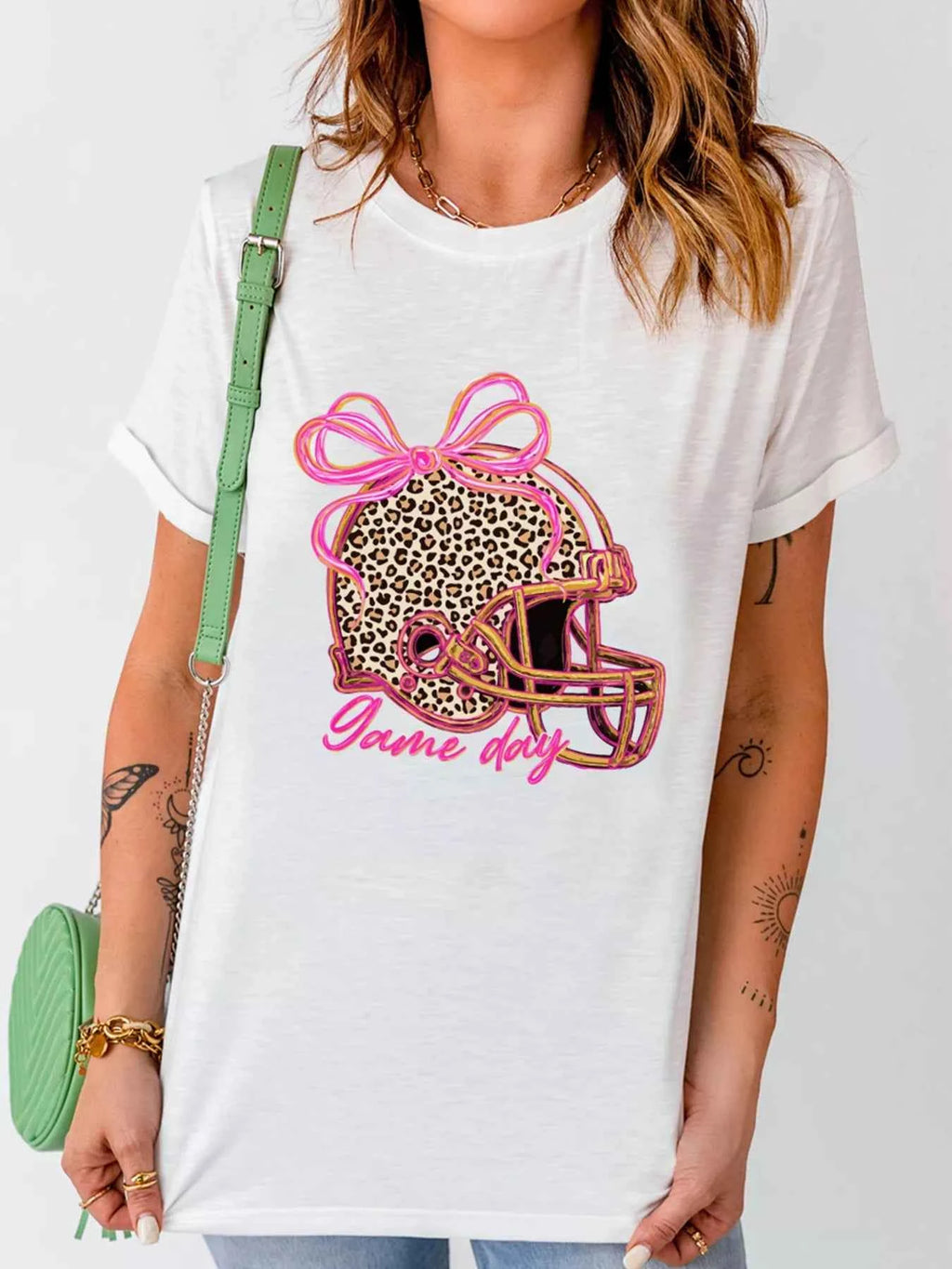 Leopard Game Day Helmet Graphic Tee da1122f8da8d4ca1bf0dc47bce054027-Max-Origin