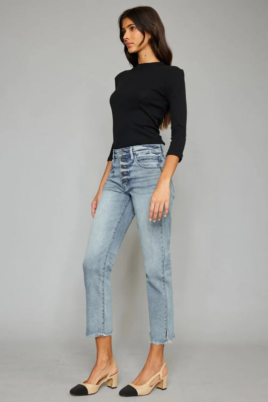 High Waist Button Fly Raw Hem Cropped Straight Jeans da2456dd-5071-4b8f-880c-d0ec04f736a4-Max