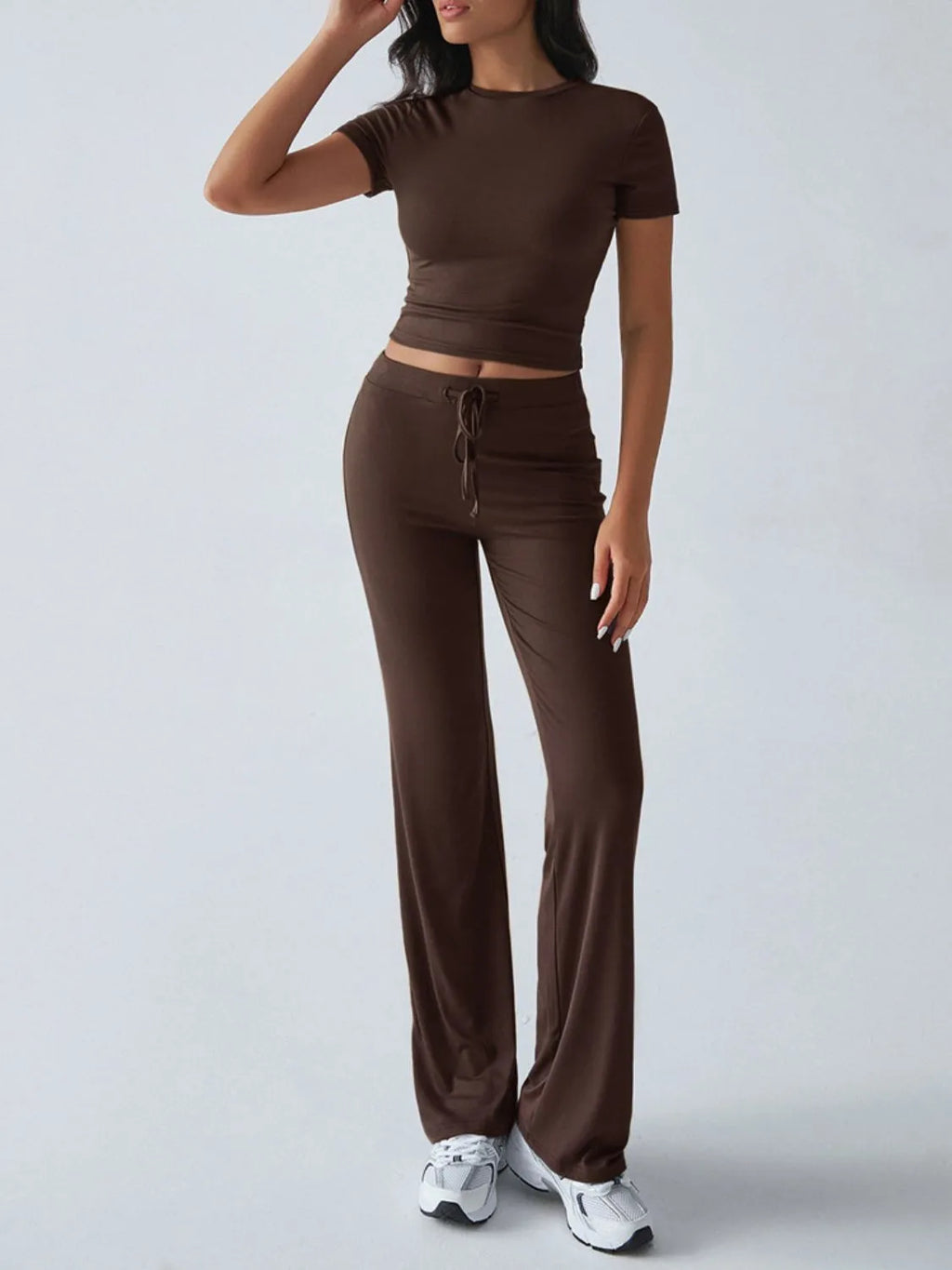 Round Neck Short Sleeve Top and Pants Set da375ef7-c77b-4758-8a00-748236124bb1-Max-Origin