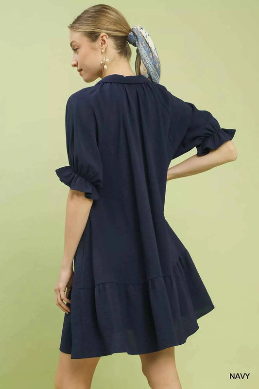 Tiered Puff Sleeve Babydoll Dress da55b303-59f6-4ed0-82fa-b1e1925a0742-Max-Origin