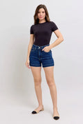 Judy Blue Full Size High Waist Tummy Control Denim Shorts Plus Size DK da565cfff85c489cbd05637d2191f1a5-Max-Origin
