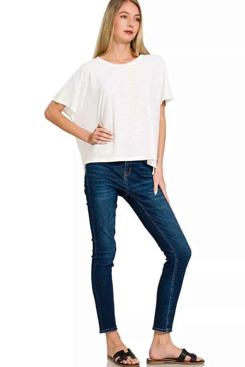 Zenana Round Neck Short Sleeve T-Shirt da59ccd5a292486cb5c710da89cd94e6-Max-Origin