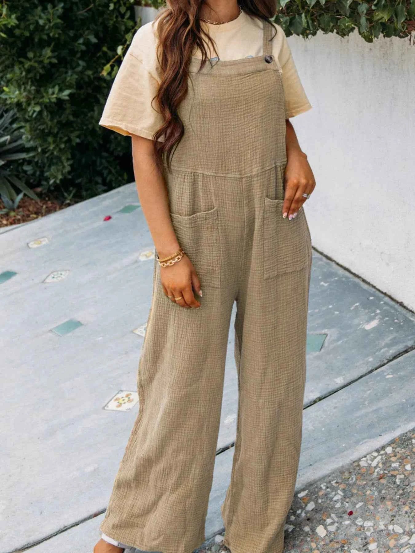 Full Size Casual Wide Leg Textured Overalls Plus Size Khaki da72b65baab348cfab5e9b3ba9394568-Max-Origin