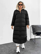 Quilted Hooded Longline Puffer Coat Black da872d796ee6477a88bcb25dfe26ad08-Max-Origin