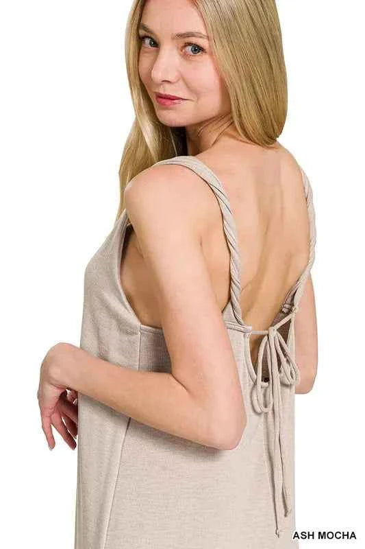 French Terry Twisted Strap Midi Dress da8a06ec365243719575844deb2e61a1-Max-Origin
