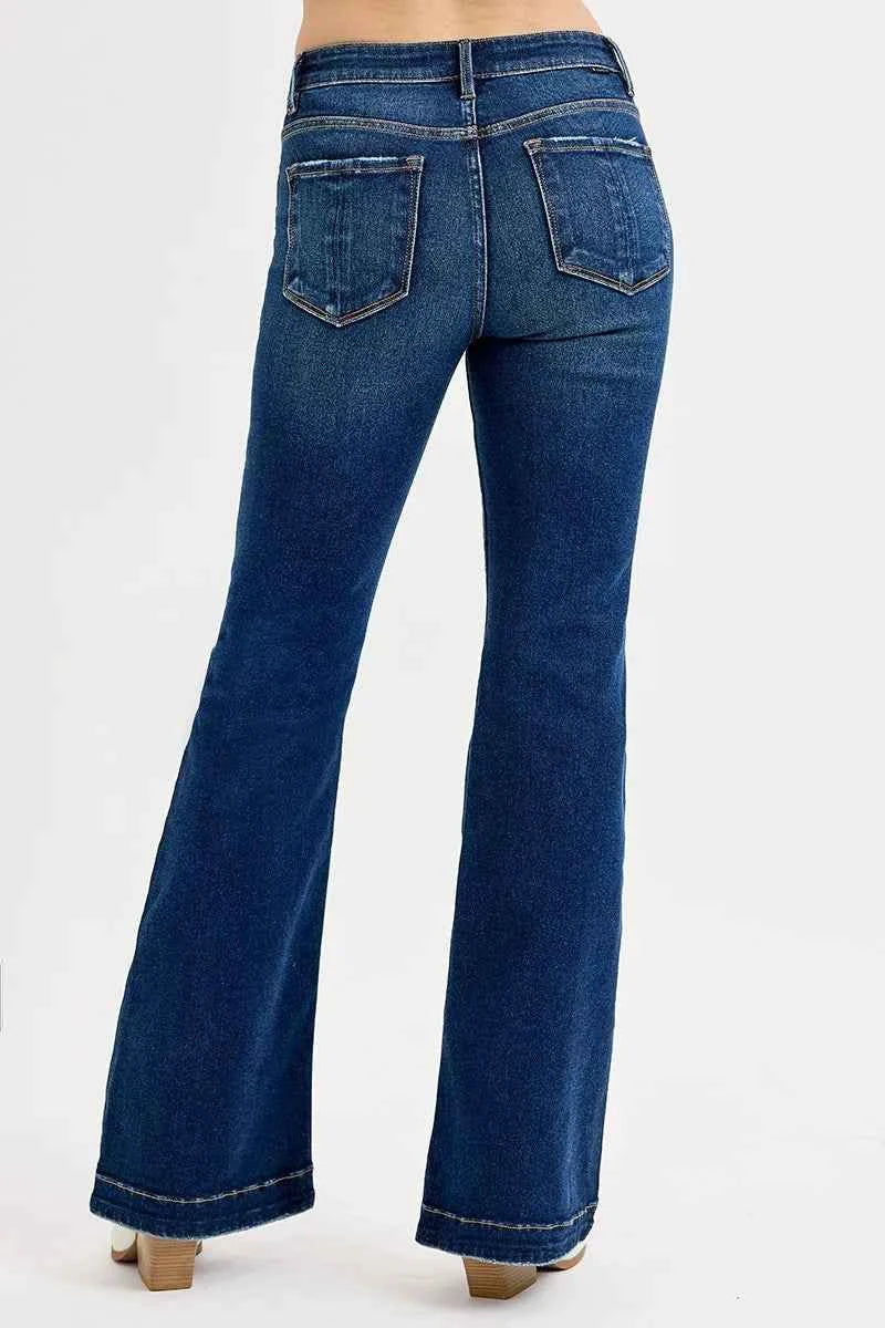 RISEN Full SIze Tummy Control Mid Rise Flare Jeans Plus SIze da8f03c9babe4c2592558b4cbe694129-Max-Origin