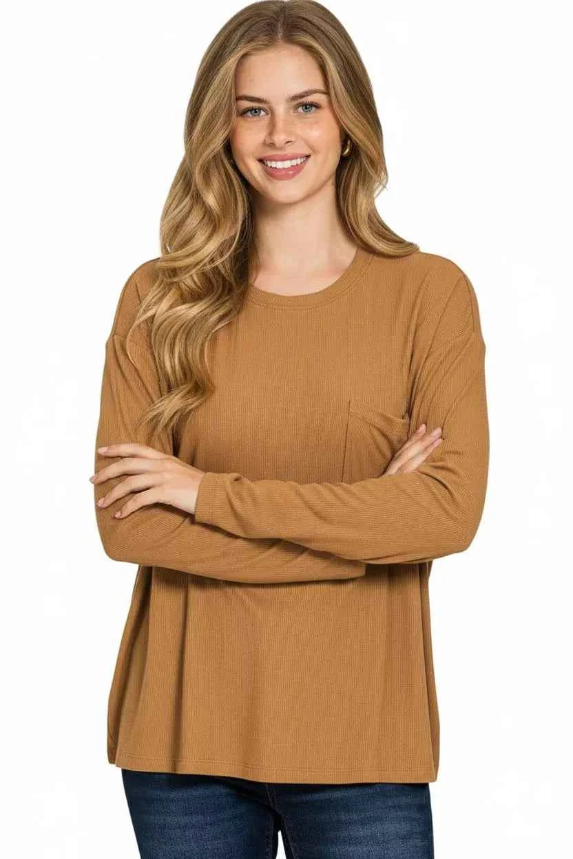 Zenana Ribbed Rayon Span Dolman Sleeve Top daba28fb-27b6-4319-abed-40bb37f2f517-Max-Origin