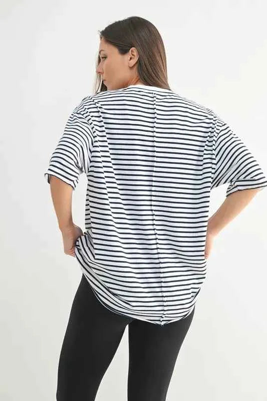 MONO B Coastal Cotton Striped Oversized Crewneck T-Shirt dac339e2e83e4948afa729dcdcb3b671-Max-Origin