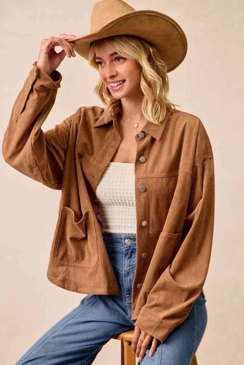Corduroy Relaxed Fit Shacket with Back Pleat dac939c5a3e04424be267064ea8aeb16-Max-Origin