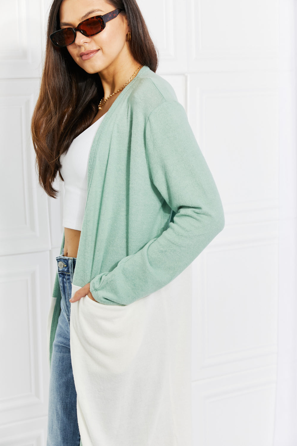 Culture Code Until You Came Color Block Duster Cardigan daddb2edcaf246d8a6fd00b9f863fec8-Max