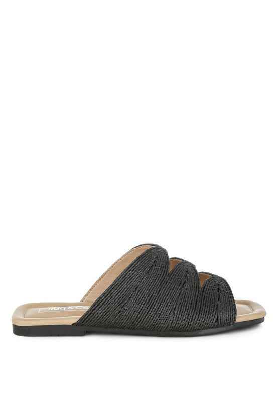 Daisy Doe Raffia Square Toe Flats dae5fc2a-87c0-4506-b3b9-7769bac49035