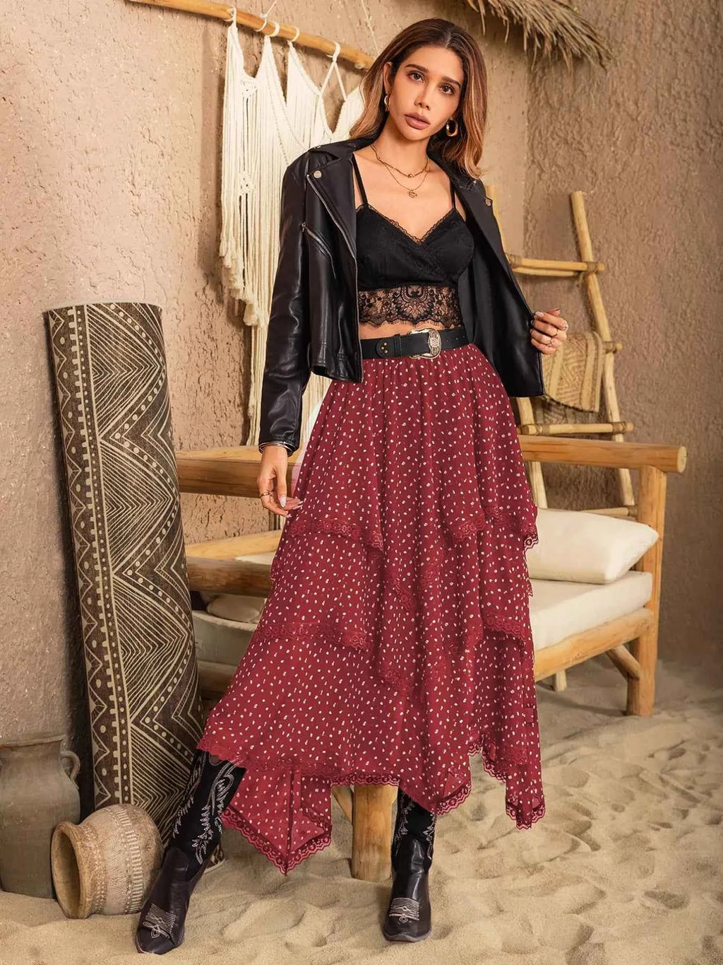 Lace Detail Layered Skirt daf57dba-2c8b-4db8-ba07-3b753c373455-Max-Origin