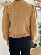 Textured Knit Round Neck Long Sleeve Sweater daf73b7e-caad-485f-9bc8-7fef3bc374ec-Max-Origin