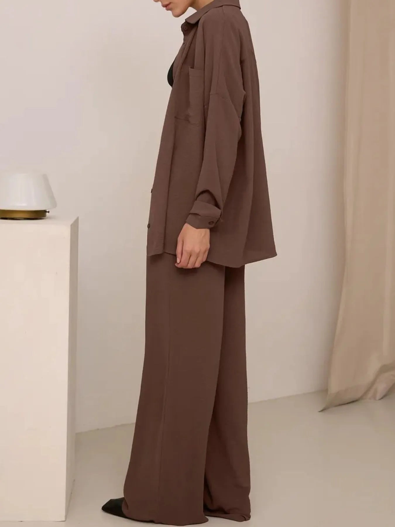 Button Up Long Sleeve Shirt and Pants Set db106e78-13c9-41a7-aafe-e4b4eaa71ff9-Max-Origin