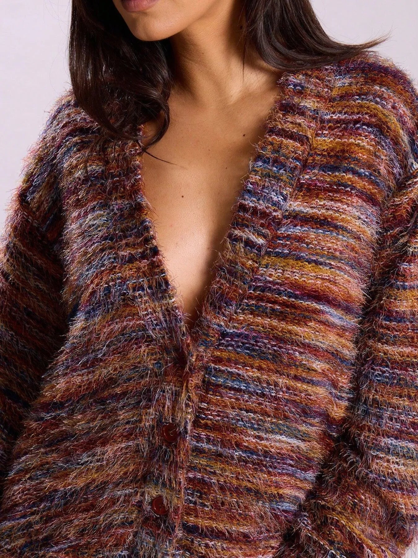 V-Neck Long Sleeve Cardigan db12410a-f750-4030-bb19-477ebeace175-Max-Origin