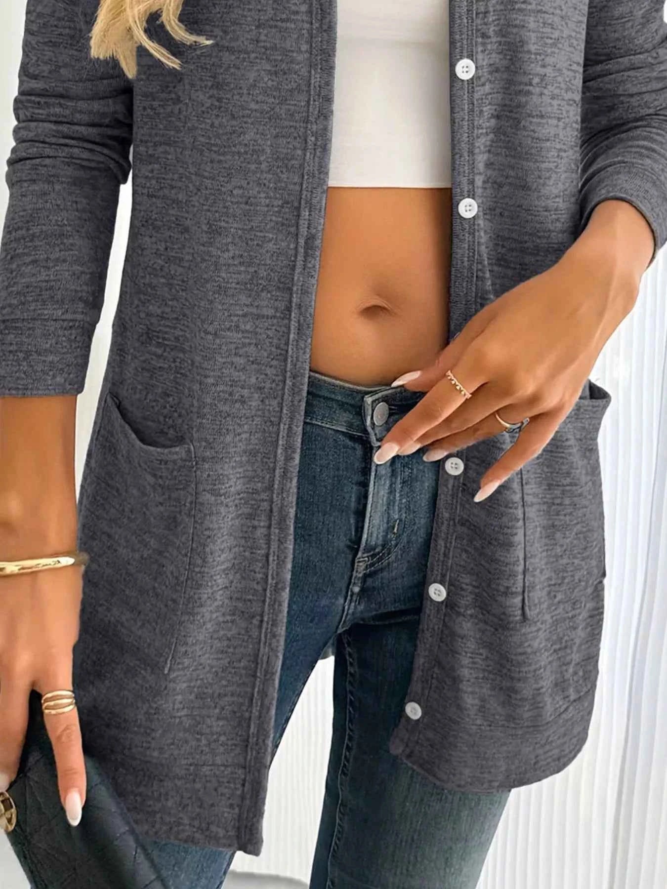 Open Front Longline Cardigan with Side Pockets db19b55e-cb53-4341-907d-025714fb93b4-Max-Origin