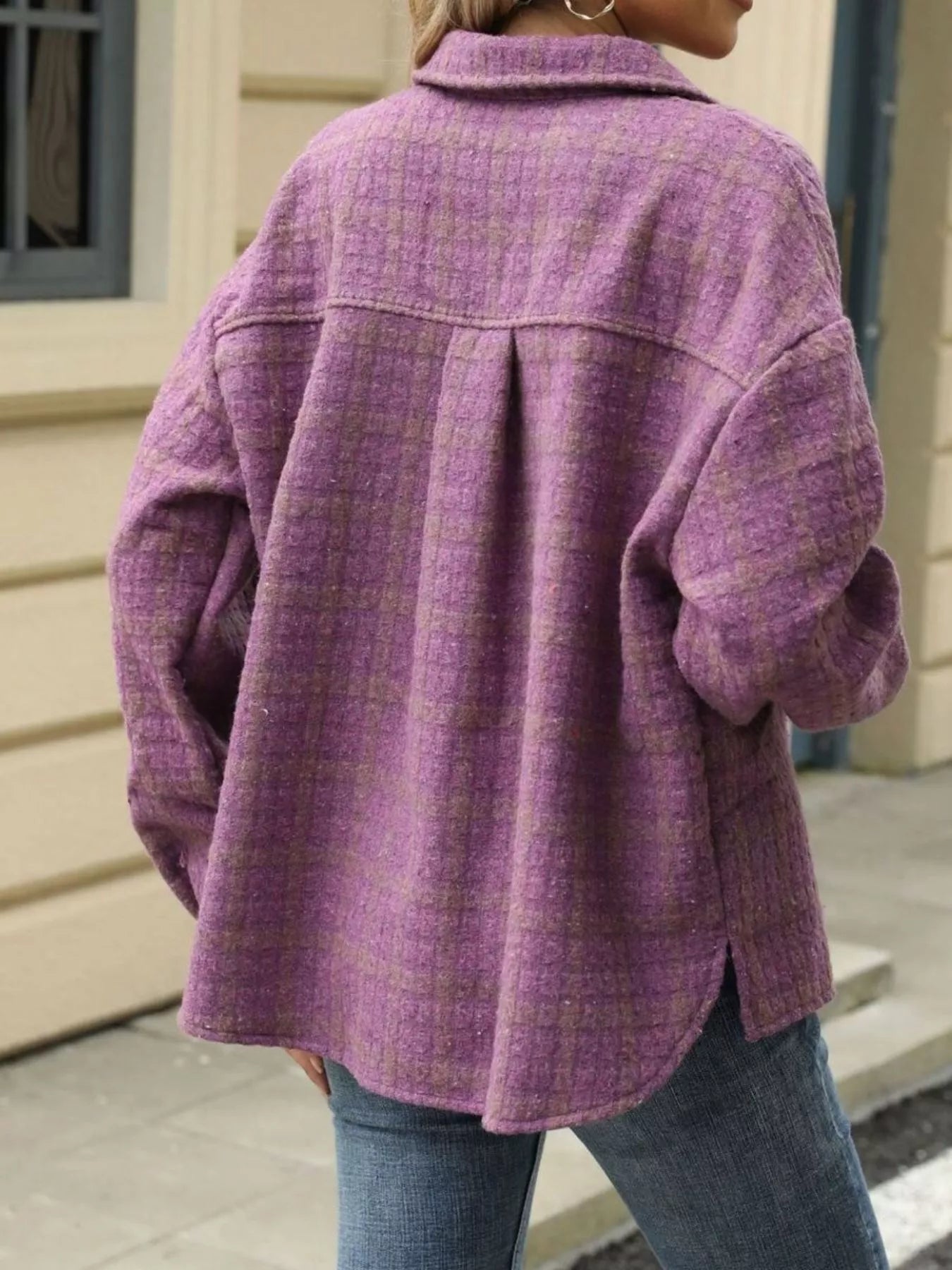Plaid Button Up Long Sleeve Jacket db342884-125b-40ea-8c35-ec88e769c504-Max-Origin
