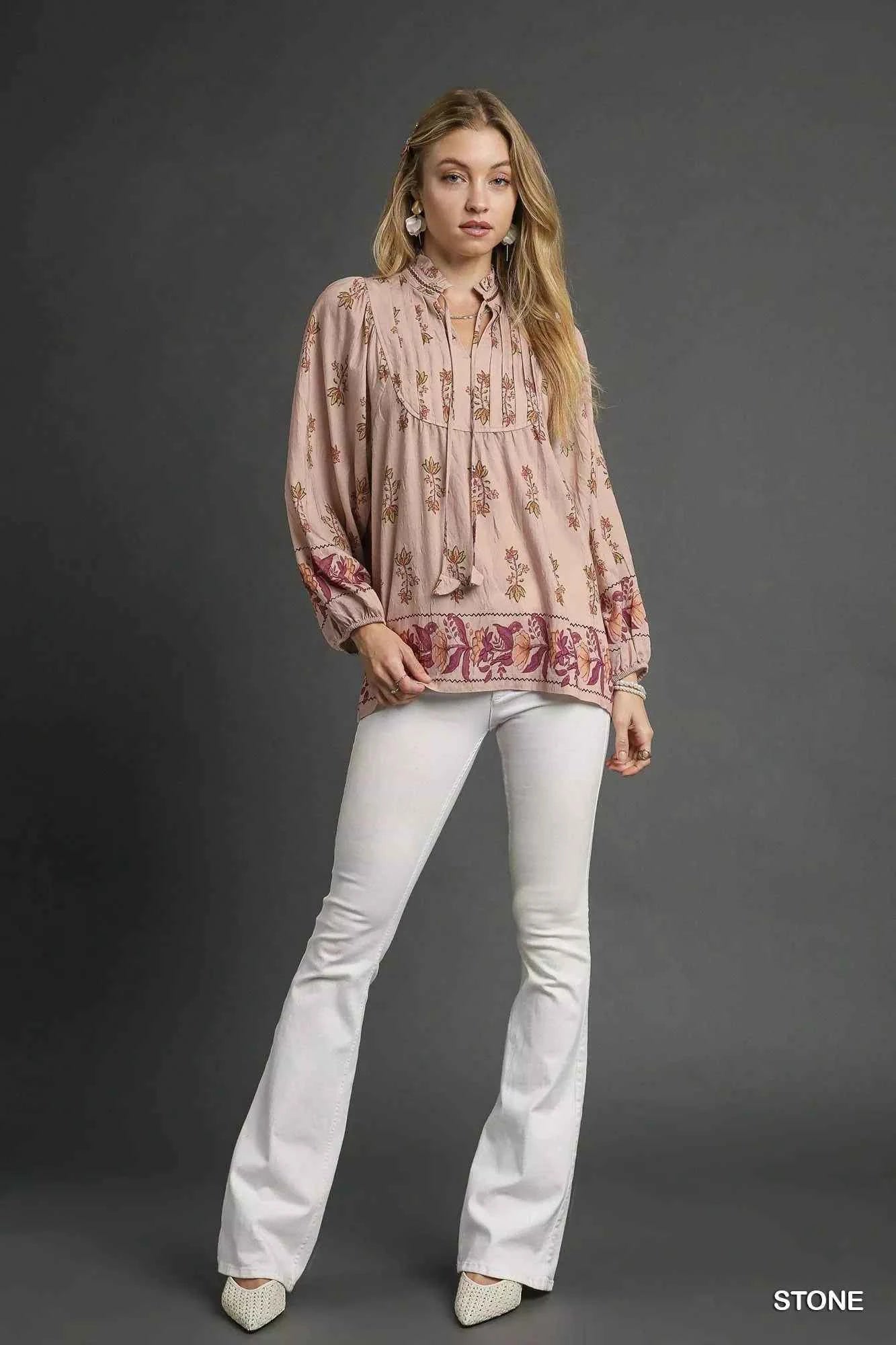 Umgee Floral Boho Peasant Blouse db3ceabb-c1da-4b58-890d-d2bf110f2ba6-Max-Origin
