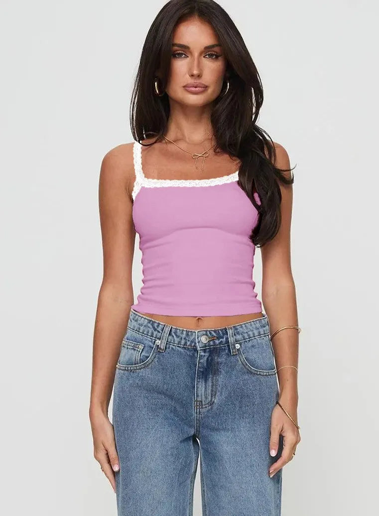 Lace Detail Cropped Cami Pink Purple db4c49b0-ed99-48dc-ad57-330660ba401a-Max