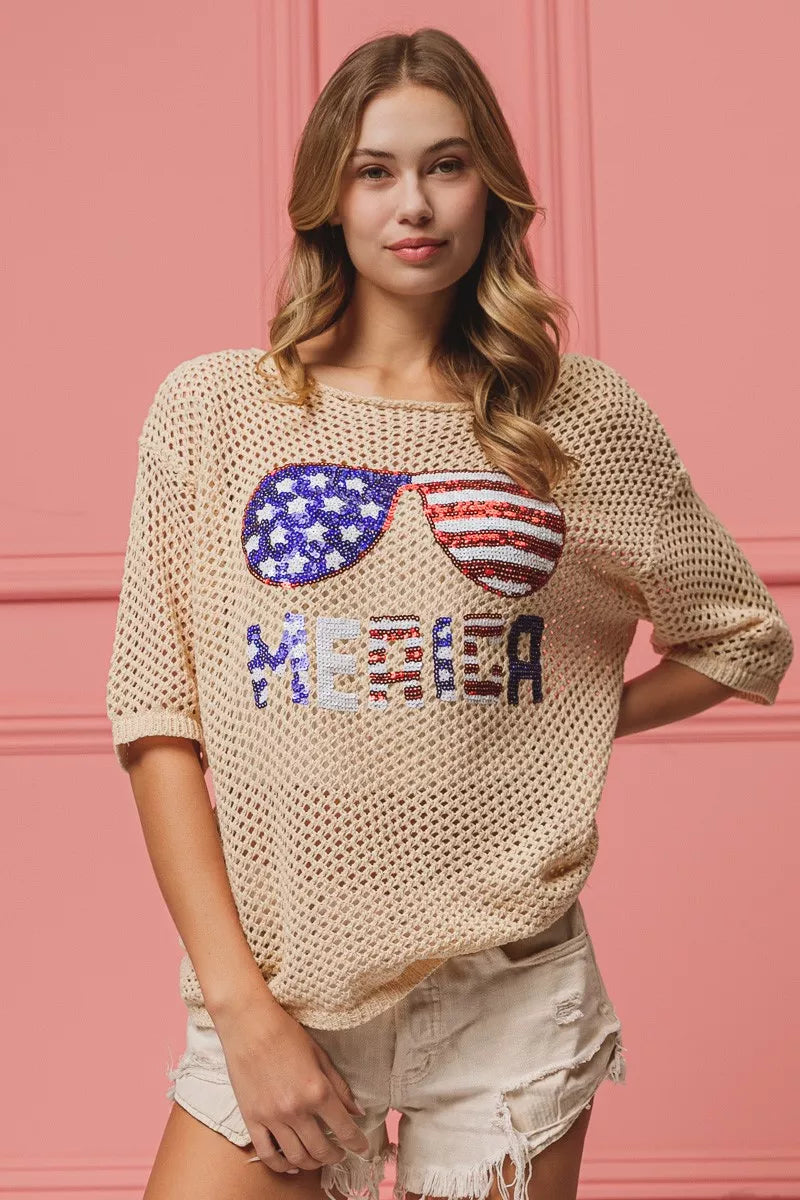 BiBi Sequin American Flag Sunglasses Knit Cover Up db6bb2a0-ac62-4088-9a8d-5762a4efdb37-Max-Origin