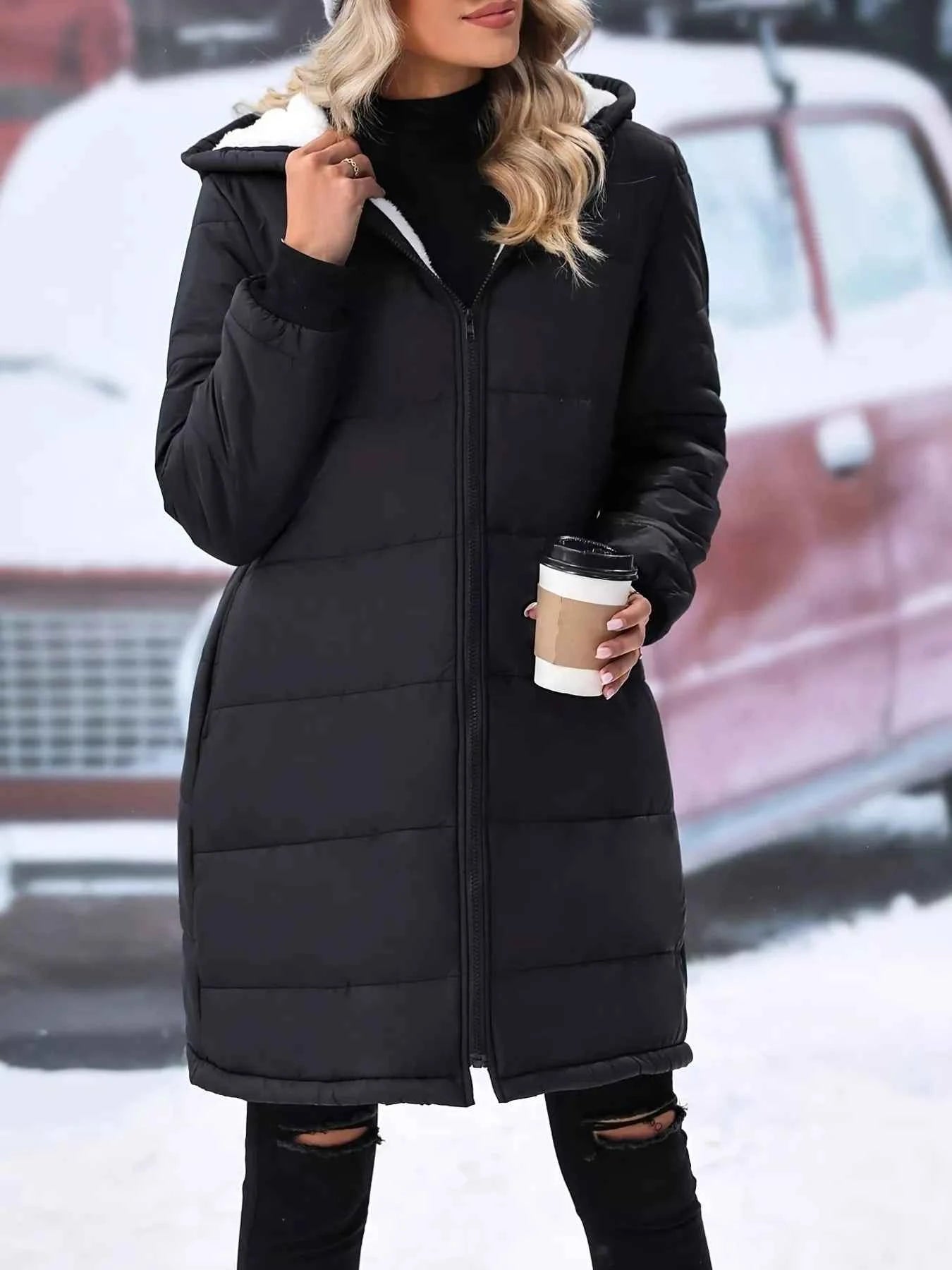 Quilted Zip Up Puffer Coat with Hood Black db718a432e5f47cfb63c0adde73d4e9c-Max-Origin