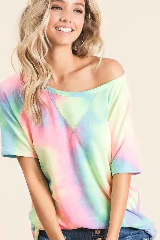 Tie Dye French Terry Print Top db7cdd045c49497fbd57cecd8098bb92-Max-Origin