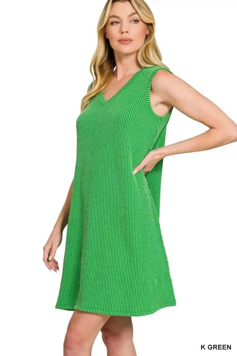 Zenana Raised Rib Sleeveless Mini Dress db7d360713814ba98db543dc2969fcf6-Max-Origin