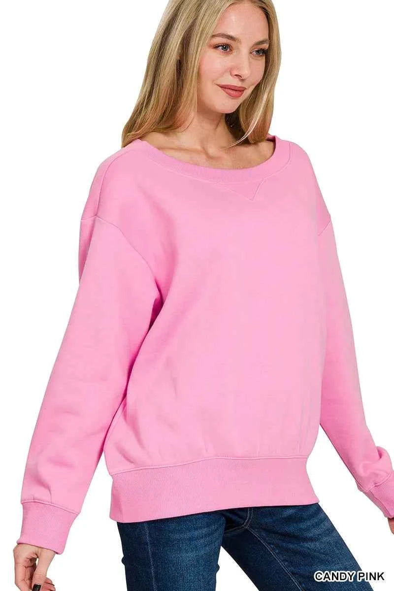 Zenana Fleece Boat Neck Sweatshirt db8c6a4a13bc45dbba0f62f90956ac3e-Max-Origin
