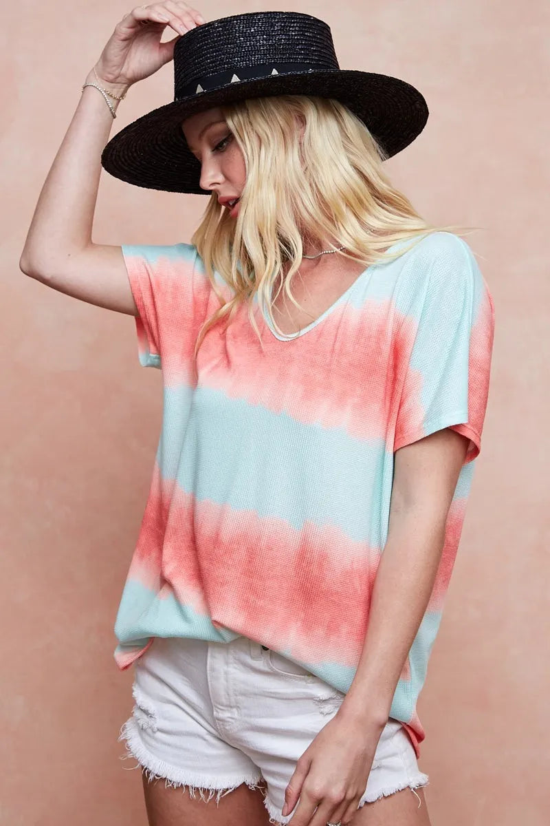 BiBi Tiedye Printed Hacci Knit Top db98e0be55824ee2adec68fc6684d4f7-Max-Origin