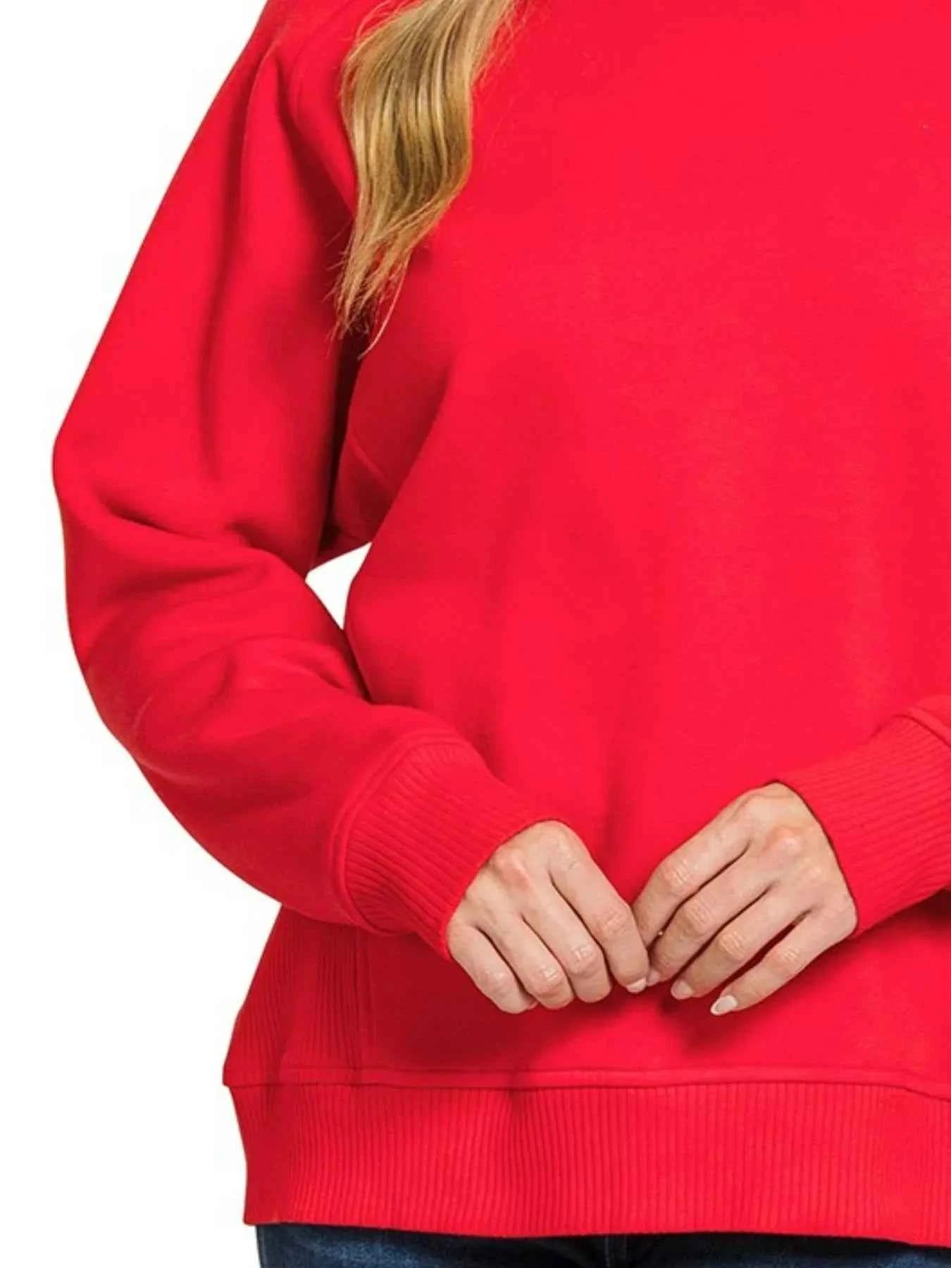 Zenana Fleece Round Neck Ribbed Side Raglan Sweatshirt db9b895d-ca24-43af-913d-7a1f3af58fa0-Max-Origin