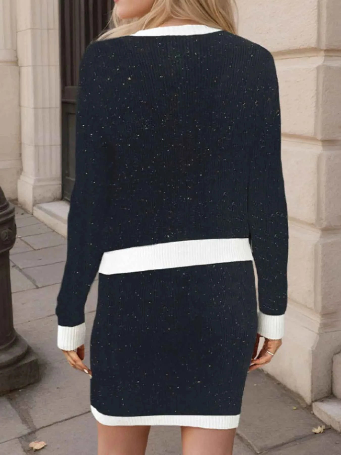 Contrast Trim Ribbed Top and Skirt Sweater Set dbadb396-a100-4b62-99bf-6ddaf6ae6475-Max-Origin