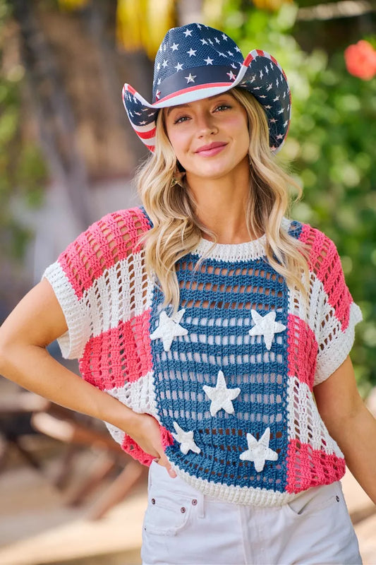 Crochet Star Patches 4th Of July Sweater Cover Up dbae415d-0366-42a9-99d3-3ca55a0393a0-Max-Origin