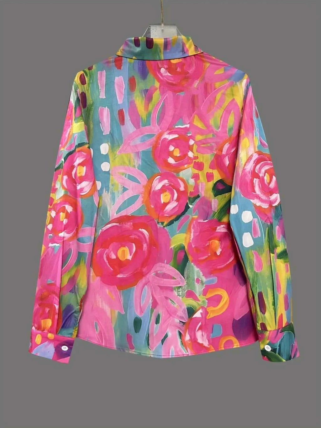 Printed Button-Down Long Sleeve Shirt dbc90d8a5758408eb538532d1ab235d2-Max-Origin