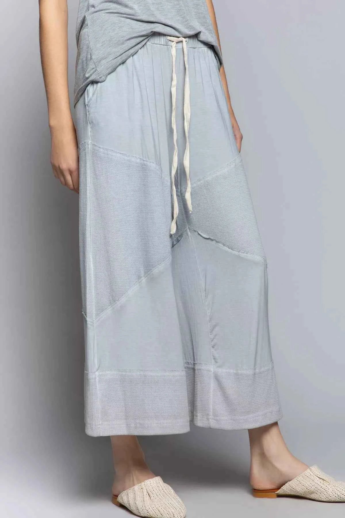 POL Elastic Waistband Wide Leg Pants with Drawstring dbcca3a9-a937-4338-9a58-b793684f5967-Max-Origin