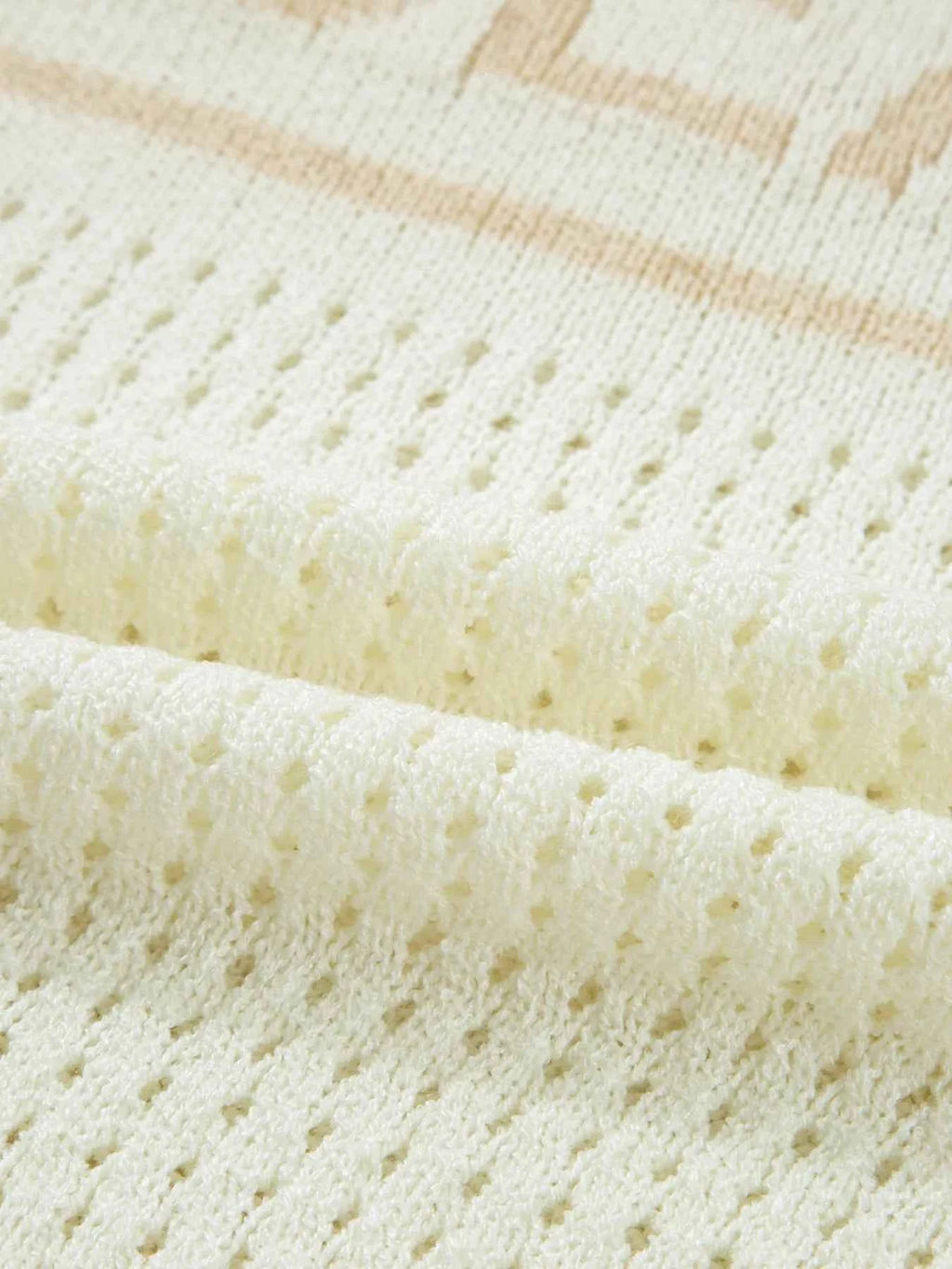 BEACH Hollow Out Knitted Lightweight Dolman Sweater