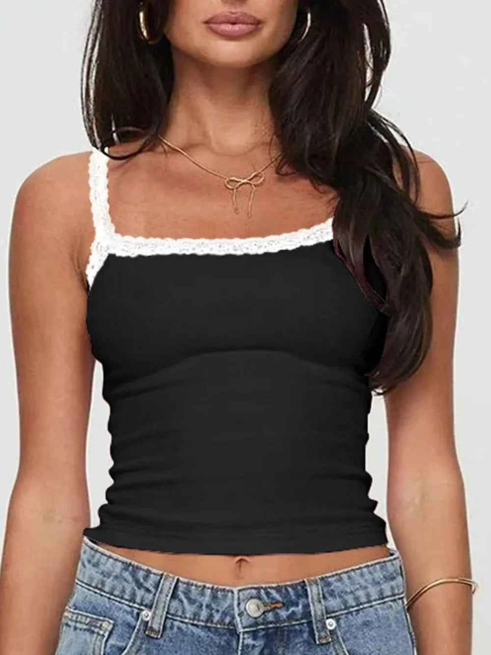 Lace Detail Cropped Cami dbfd088c-0d1b-4c80-a850-965899d742ca-Max