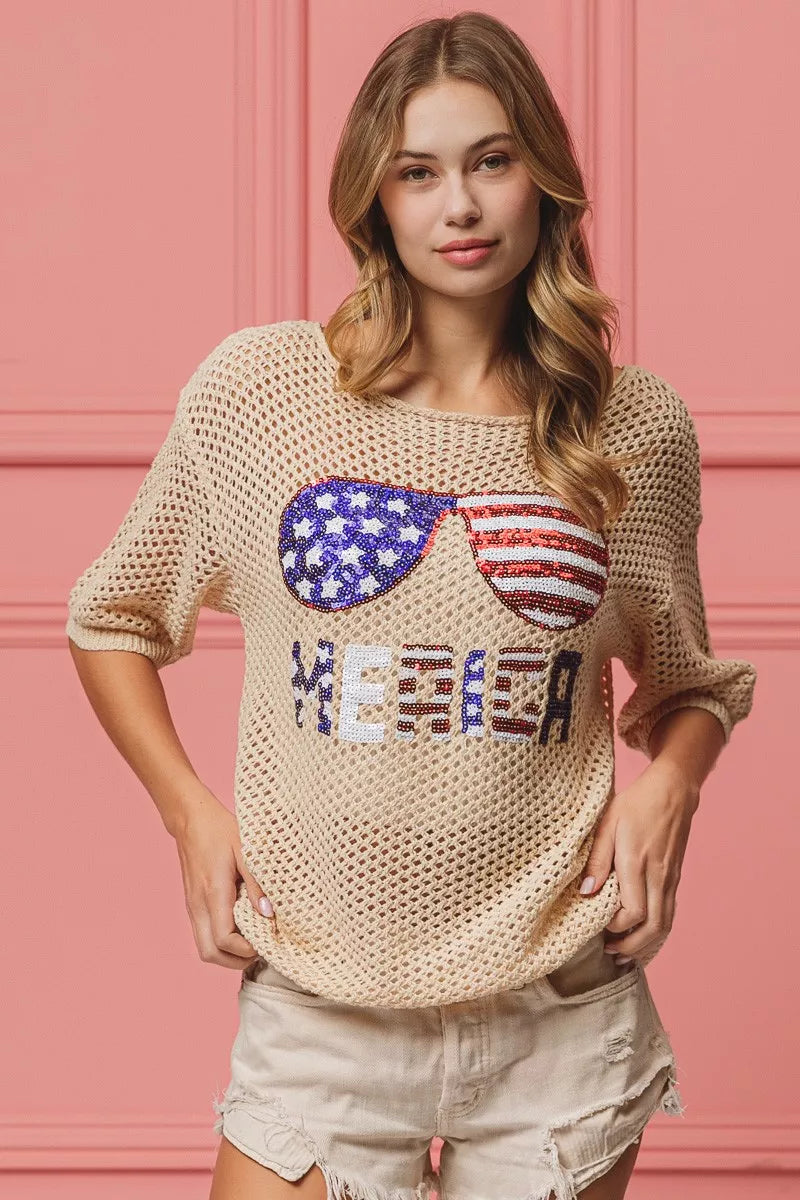 BiBi Sequin American Flag Sunglasses Knit Cover Up dc152379-8b83-44b0-ab10-e42c166e6fc4-Max-Origin
