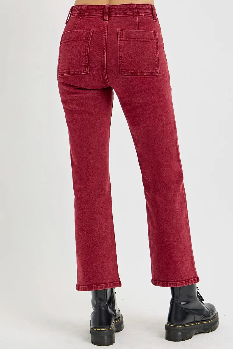 RISEN Full Size High Rise Straight Jeans with Patch Pockets dc315c1b-005b-40c7-bd5a-1601f6530bc4-Max