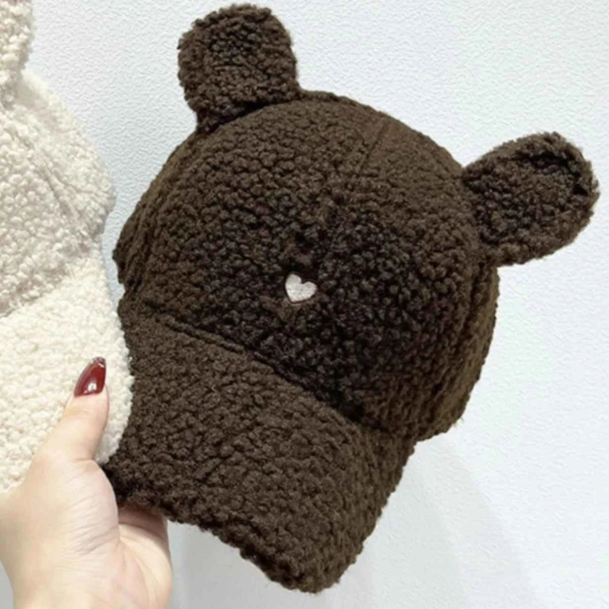 Cute Fluffy Bear Ears Winter Hat Brown One Size dc445f21-1f6a-4846-8e99-d85f6aaf7e72-Max-Origin