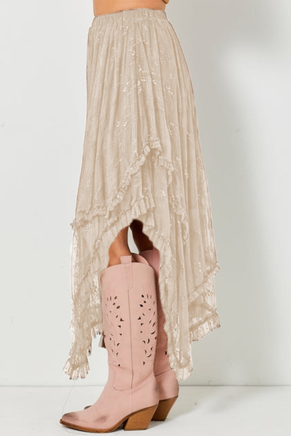 Apricot Lace Cascading Tiered High Waist Maxi Skirt dc53565bb8e4878e_fac98dca-dbf8-43fa-8e31-325df7126146