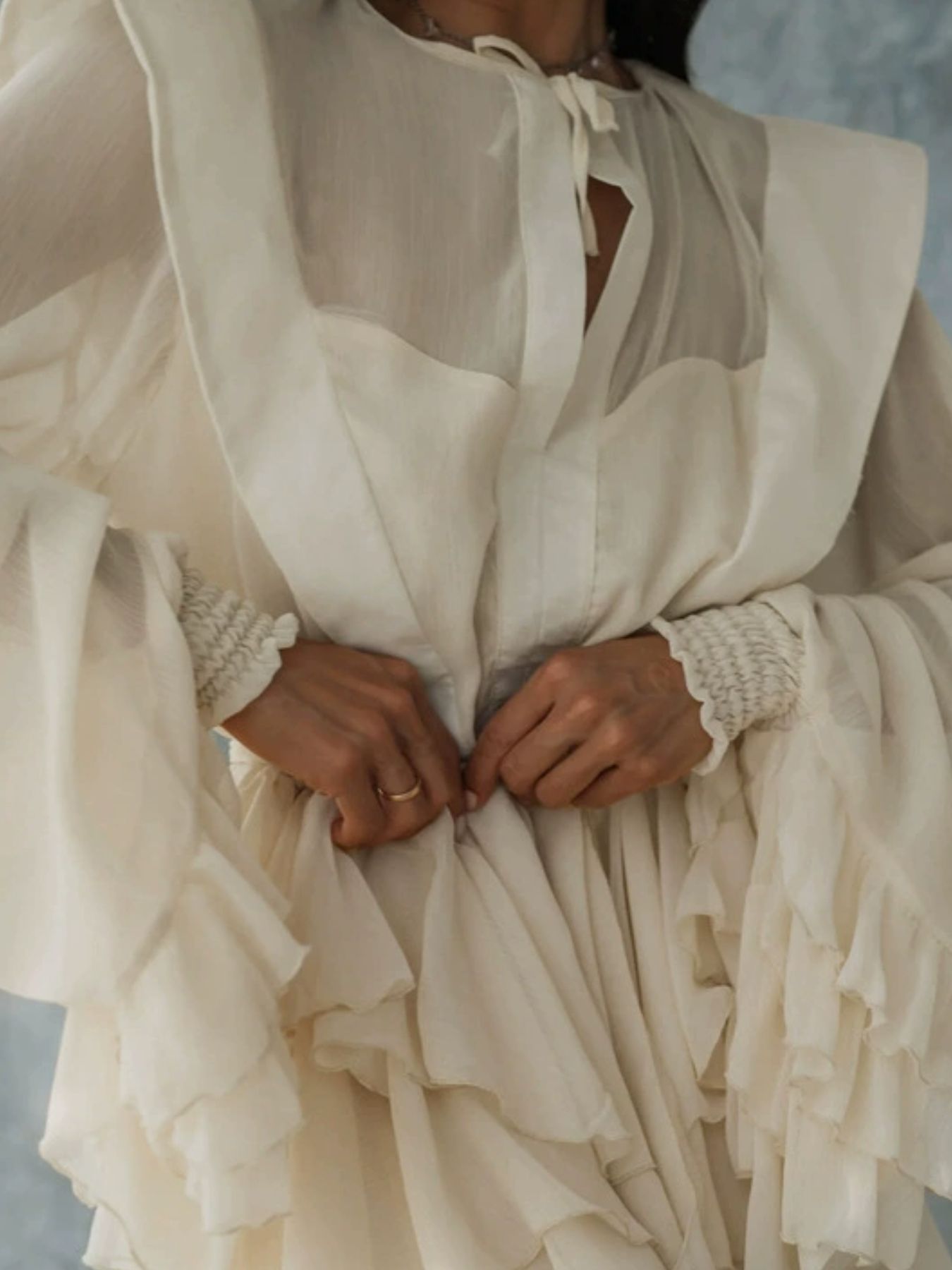 Ruffled Long Sleeve Mini Dress dc77f136-ec31-4c15-9f9d-559e71a61b11-Max