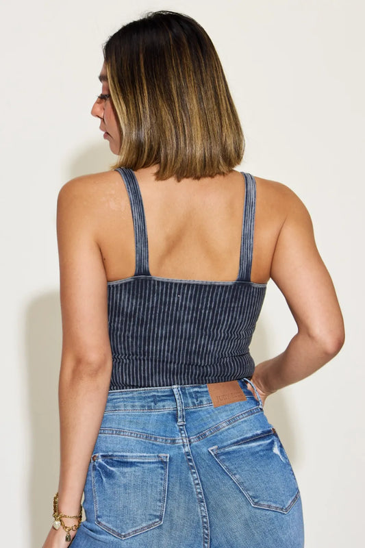 Zenana Ribbed Washed Square Neck Tank dc9fe0b4-7a1b-430e-b6c4-0b49b79848ff-Max