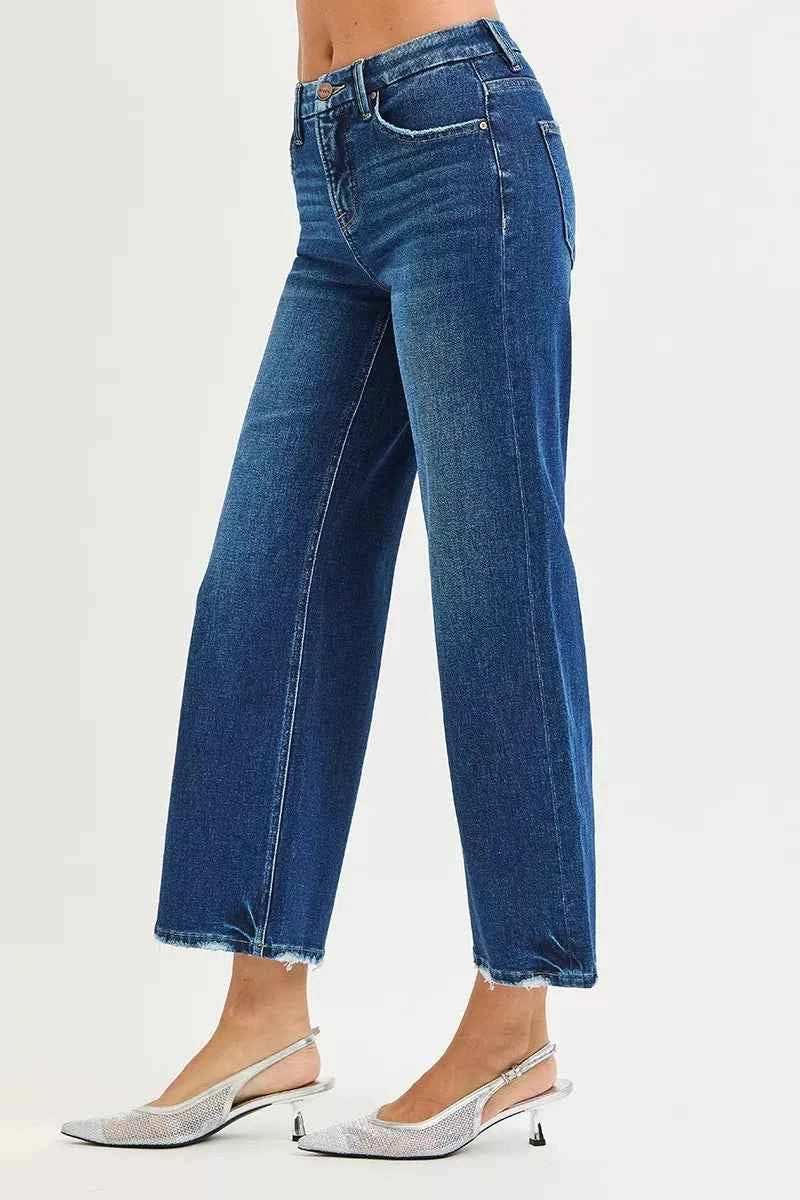 RISEN Tummy Control 4 Way Stretch High Rise Crop Wide Leg Jeans dcaa9707840843418d88cdd0003c3e15-Max-Origin