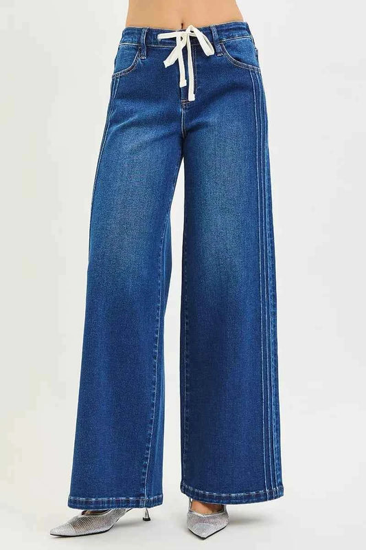 RISEN Full Size Mid Rise Wide Side Pintuck Jeans with Front Drawstring Plus Size dcadcc700e524cf59ccad890ff4c7b36-Max-Origin