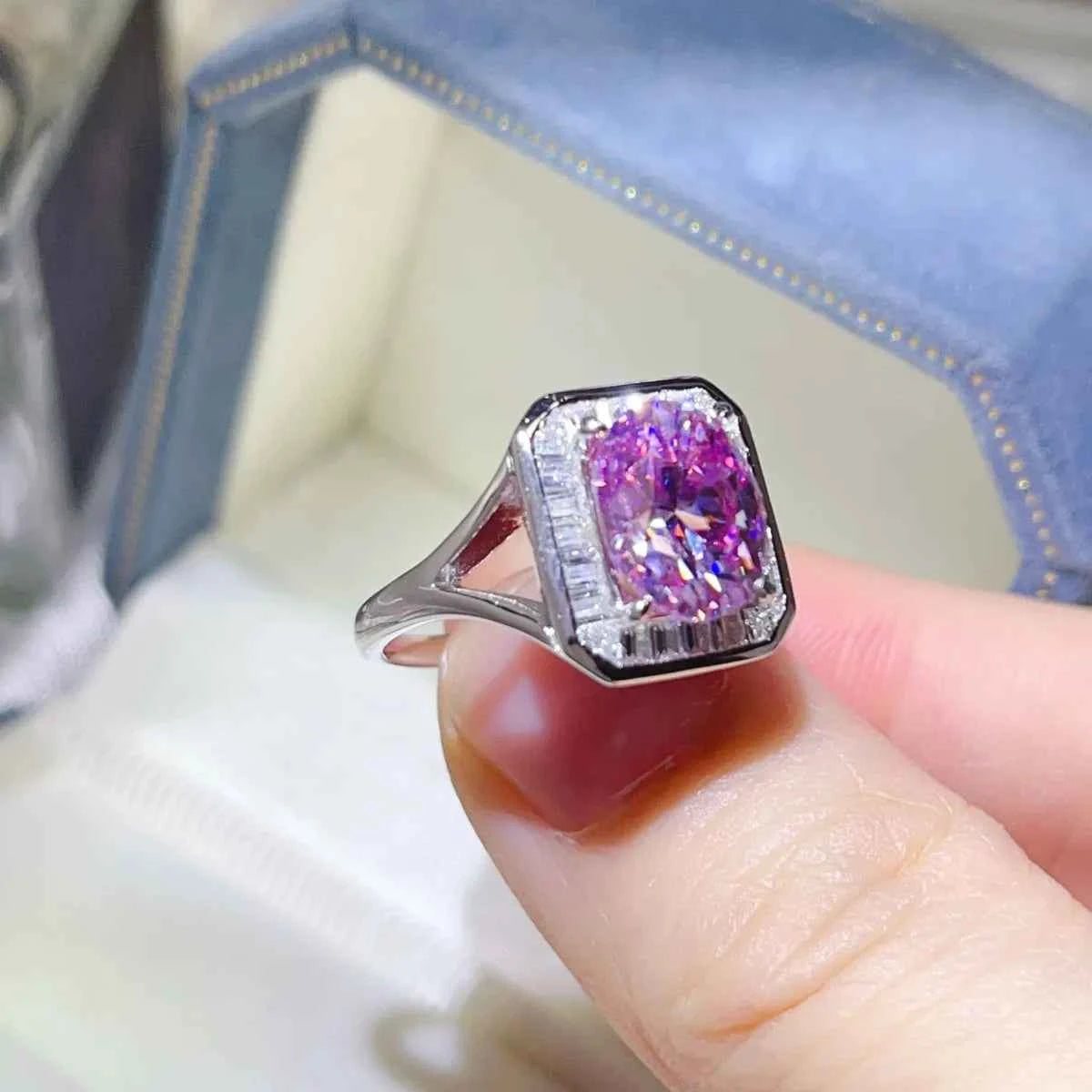 3 Carat Moissanite Square Ring dcbb4b4e-83f6-417b-8c20-35585cf1e96a-Max-Origin