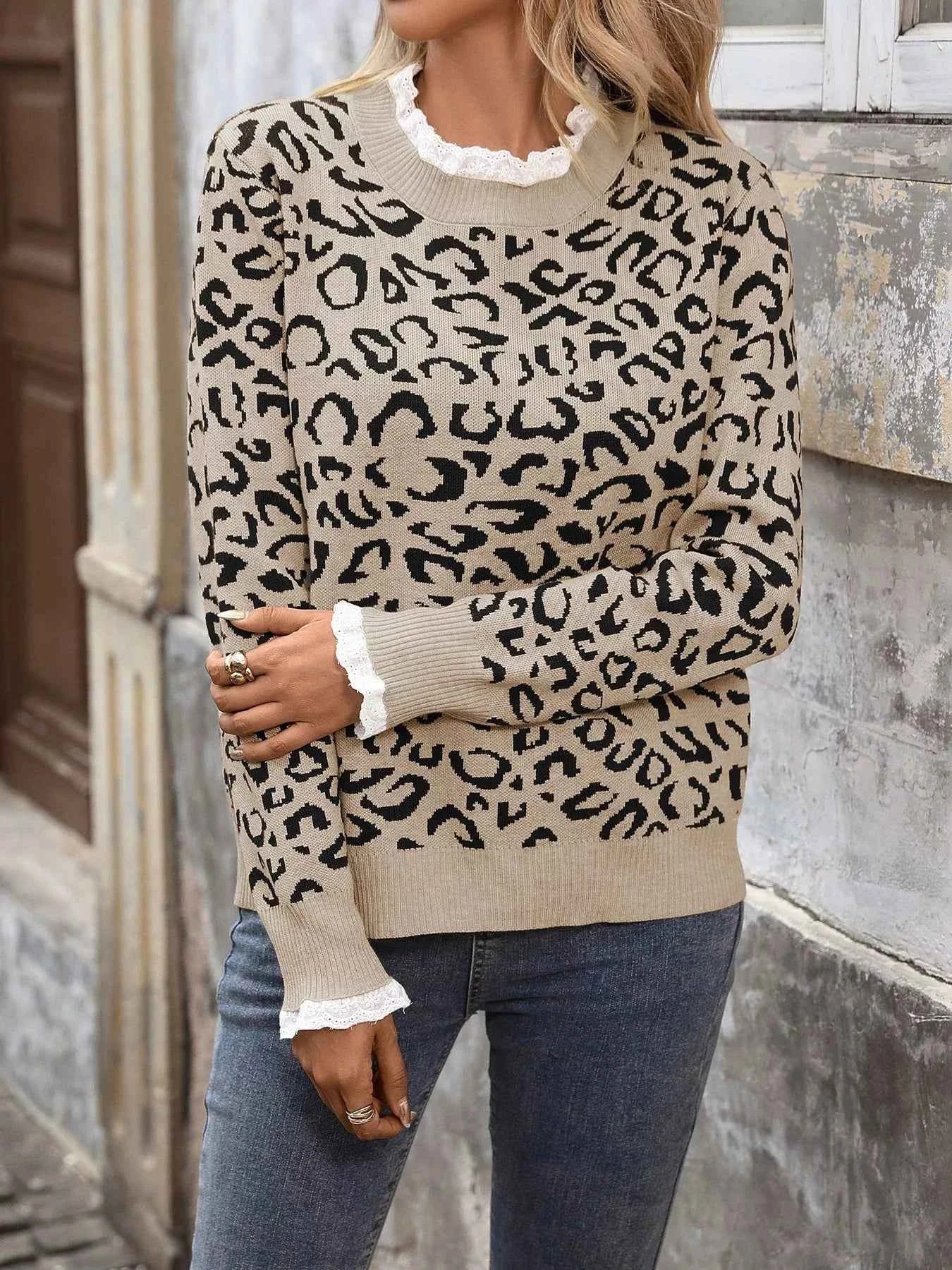 Frill Leopard Long Sleeve Sweater dcc8f1af5dfb48e7b348e80cd6c3f54b-Max-Origin