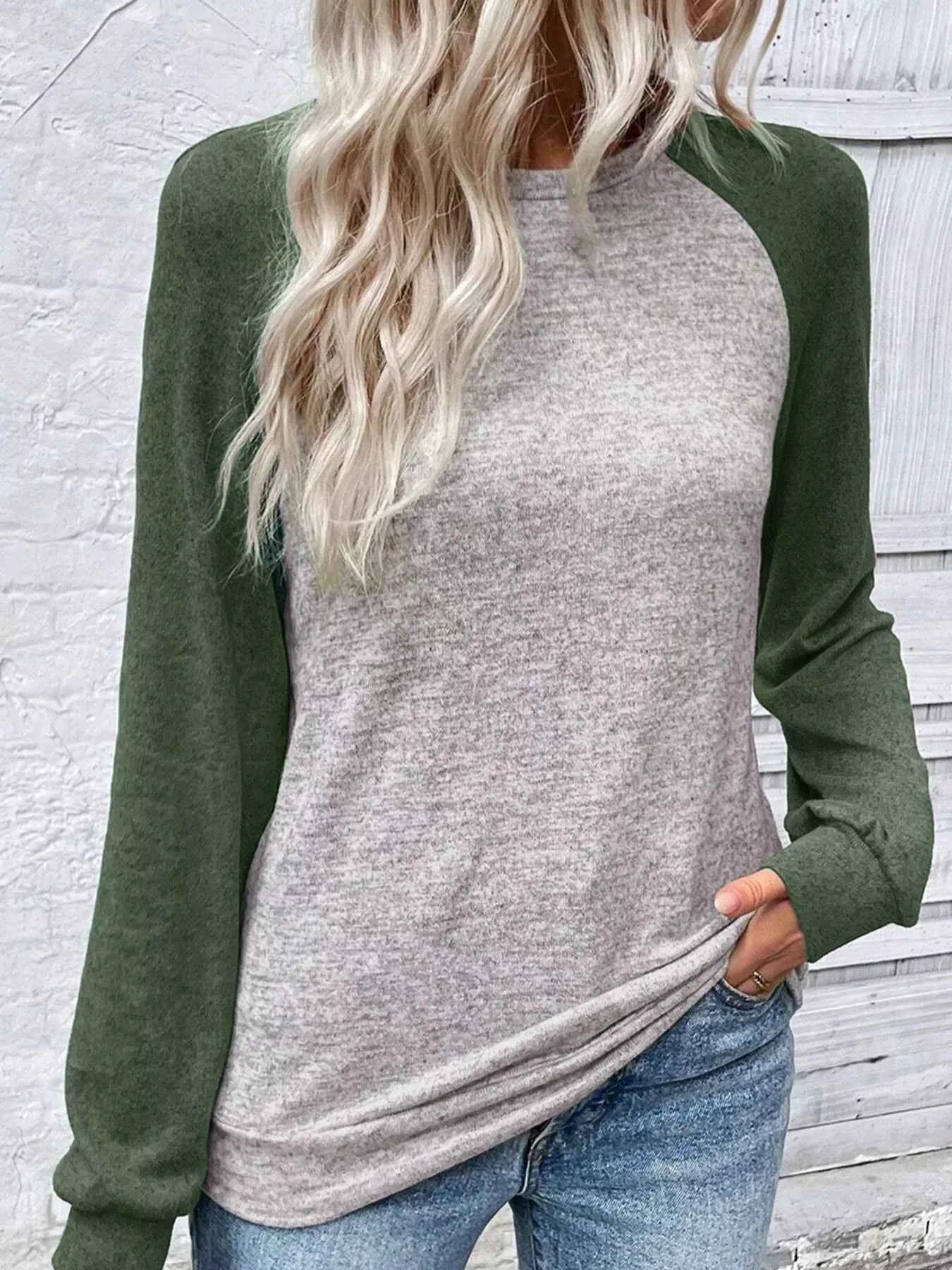 Color Block Raglan Long Sleeve T Shirt dcf845a9aede4432bfdf0b2b5fd44d50-Max-Origin
